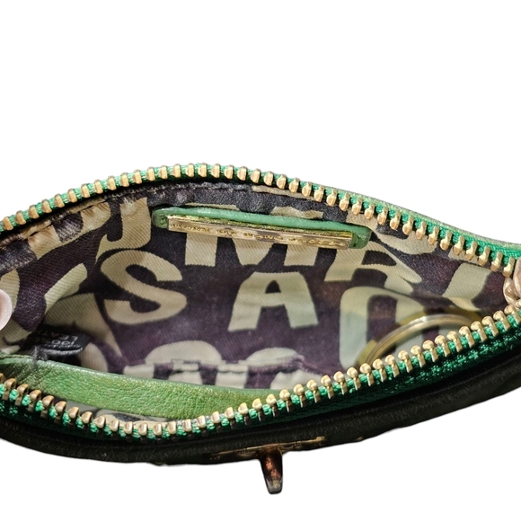 VINTAGE Marc Jacobs Leather Coin Card Holder Wallet w/ Amazing Patina & Turnlock - Picture 8 of 9